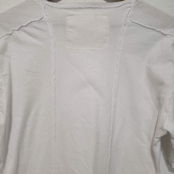 Rare Xzavier Men's SIZE M White Solid Cotton Tee Shirt Short Sleeve Round Hem - Picture 4 of 8